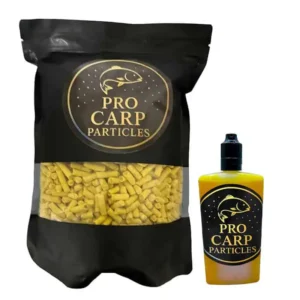 pro carp particles sweetcorn pellet grab bag and liquid